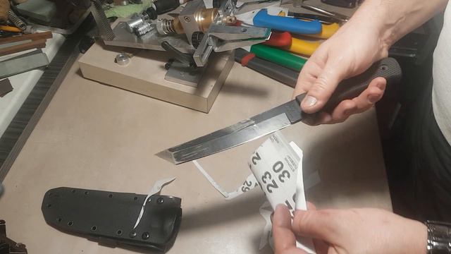 Заточил нож Cold Steel Recon Tanto. смотреть онлайн