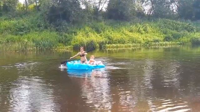 Испытание надувного матраса Ракушка, макс.нагрузка 200 кг?????? смотреть онлайн