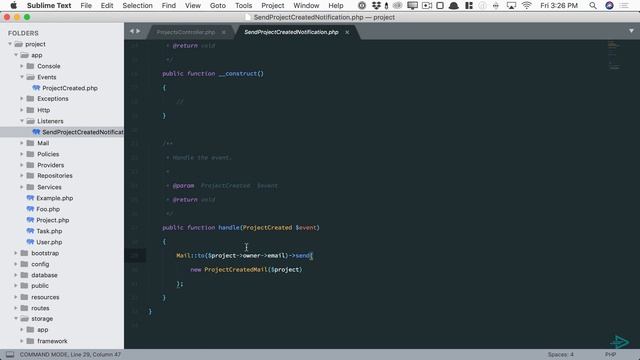 Laracasts Laravel - 32 Custom Events and Listeners смотреть онлайн