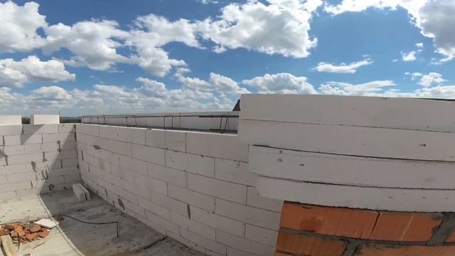 Армопояс под КРОВЛЮ в доме из ГАЗОБЕТОНА смотреть онлайн