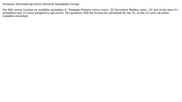 Sql server AOAG license on readable secondary смотреть онлайн