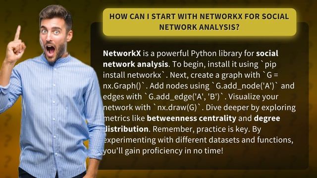 How Can I Start with NetworkX for Social Network Analysis? смотреть онлайн
