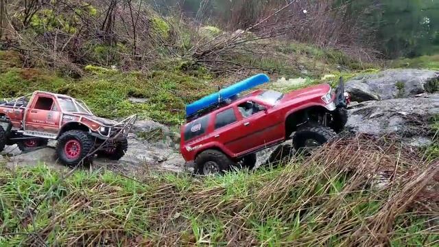 Rc 4x4 Adventure Two Trx-4 * Ascender Plus Custom Built Toyota Hilux First Part.