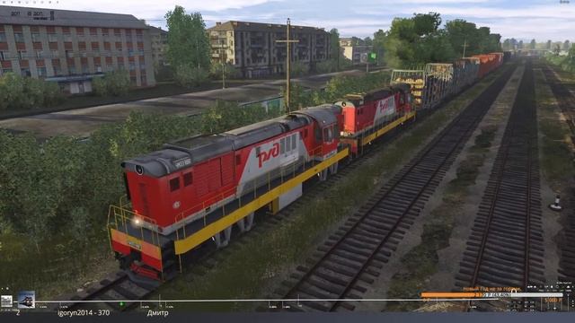 Trainz19 Маневры по ст. Костылево.