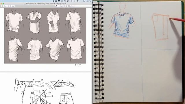 Draw Clothes on Figures with Confidence! Folds and Twists! Free Basic Drawing Class #37 смотреть онлайн