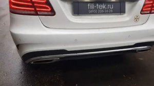 Спортивный выхлоп на Mercedes E200 W212