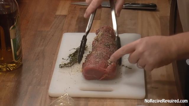 How to Cook a Beef Tenderloin - NoRecipeRequired.com смотреть онлайн