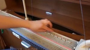 Вяжем футболку «Голубая лагуна» на вязальной машинке Silver Reed LK-150. Описание и советы