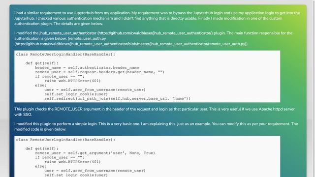How to authenticate JupyterHub user with json web token (JWT)? смотреть онлайн