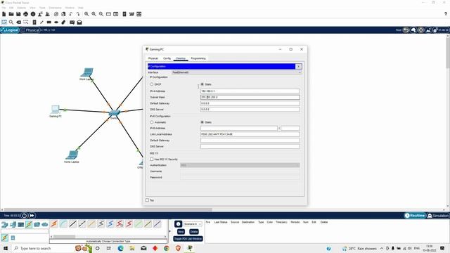 Star Topology Implementation and tracing packets on the network using Cisco Packet Tracer смотреть онлайн