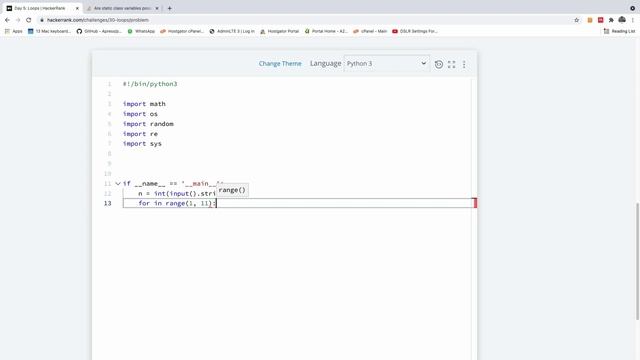 Day 5 - Loops HackerRank Solution Coded in Python смотреть онлайн