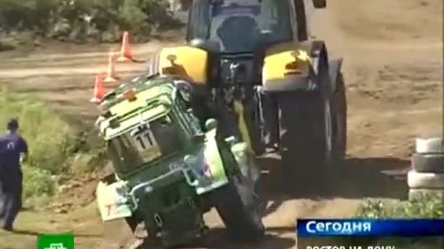 "Тракторалли"-Гонки на Тракторах, Адреналин полнейший!!!! смотреть онлайн