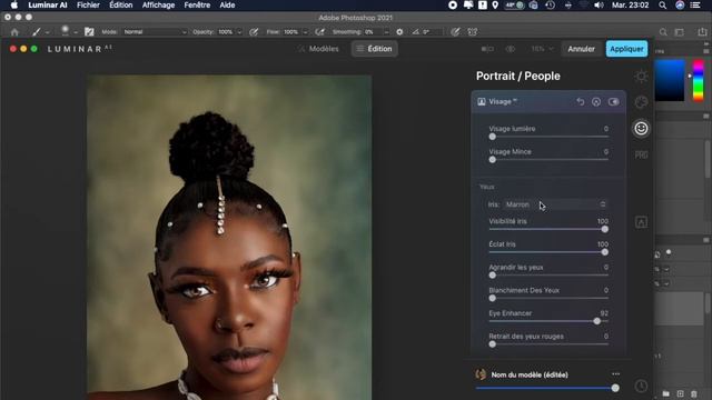 Comment j'improvise la retouche d'un portrait sur photoshop (mélanine skin) смотреть онлайн