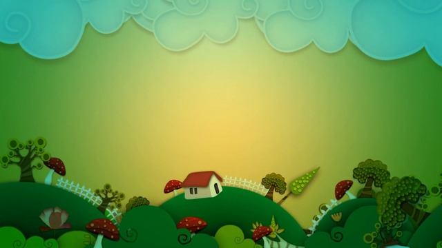 4K Village Rotating Clouds Children's Cartoon / Animation Background Music Video For Happy Baby смотреть онлайн