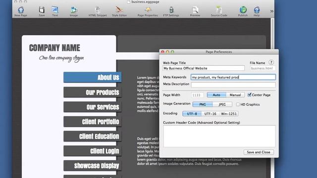 How to add meta keywords and meta description into my web page using HTML Egg for Mac смотреть онлайн