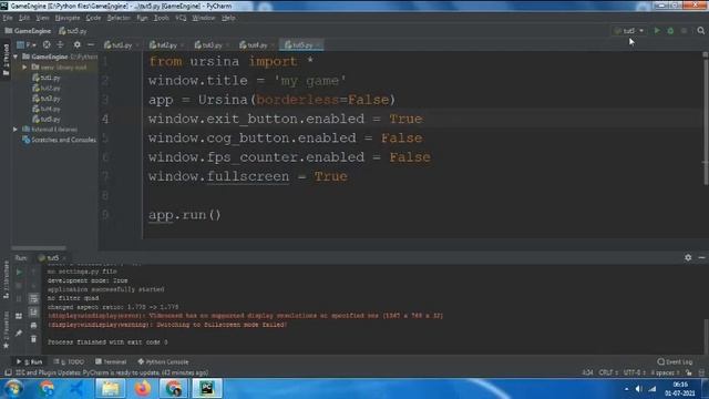 Customize Your Window In Ursina Engine | Ursina Part 5 смотреть онлайн