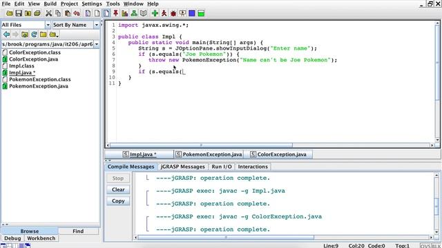 Custom Exceptions смотреть онлайн