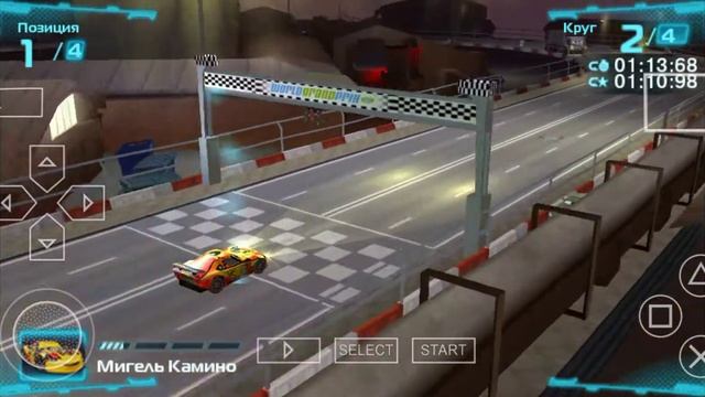 Тачки 2 (PPSSPP) Прохождения Игры Допуск 2-2 Мигель Камино смотреть онлайн