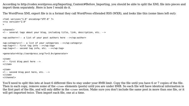 Wordpress: Import Wordpress xml file larger than 8mb (10 Solutions!!) смотреть онлайн