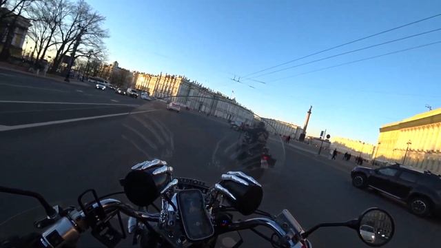 Прохват на Стрелку Васильевского острова на #hondashadow #мотобудни смотреть онлайн