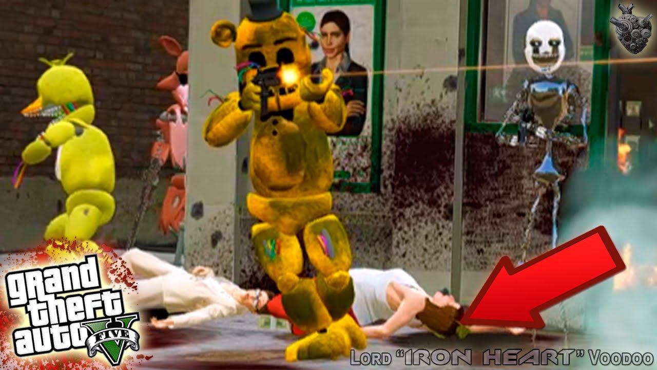 ГТА 5 МОДЫ! АНИМАТРОНИКИ FNAF СОВЕРШАЮТ ОГРАБЛЕНИЯ В GTA 5! ВИДЕО ОБЗОР МОДОВ ИГРЫ GTA V! GTA 5 MODS смотреть онлайн