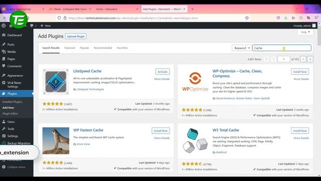 Best Wordpress Cache Plugin 2021 | Wordpress Website Speed Optimization Hindi | Technical Extension смотреть онлайн