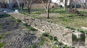 Делаем дорожку в огороде! Выравниваем почву для полива! Часть 1