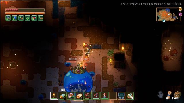 O KING SLIME DO TERRARIA ESTÁ MUITO FORTE NO CORE KEEPER смотреть онлайн