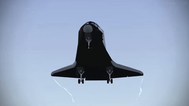 Space Shuttle Safe landing in F-sim! смотреть онлайн