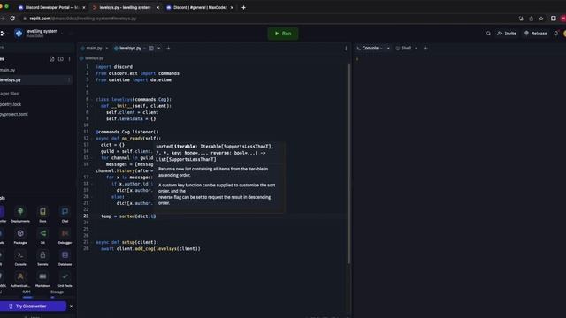 Discord levelling system with no database | Discord PY смотреть онлайн