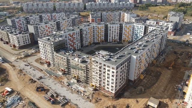 ЖК Новая Рига — съёмка с воздуха (август 2022) смотреть онлайн