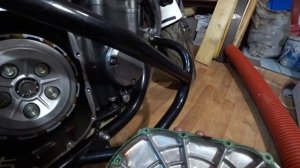 HONDA CB1000SF снял крышки с правой стороны