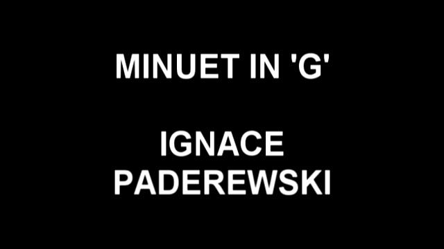 Minuet in G - Ignace Paderewski смотреть онлайн