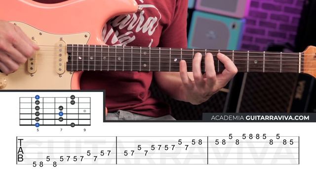 Cómo PRACTICAR la ESCALA PENTATÓNICA en Guitarra, la ESCALA DEL BLUES y ROCK смотреть онлайн