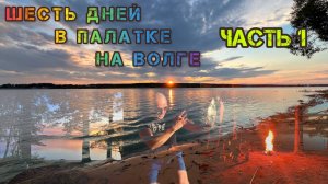 Шесть дней в палатке на Волге в дождь и ветер! #кемпинг #палатка #рыбалка #волга #река #дождь