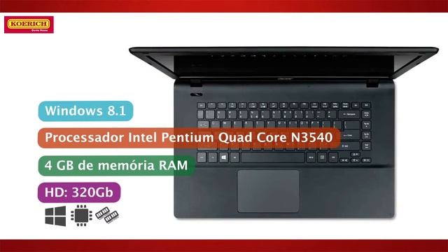 Notebook Acer Intel Pentium Quad Core 4GB HD500GB смотреть онлайн