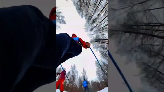 Хорошая погода=отличная профсоюзная лыжня🎿 смотреть онлайн