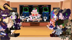 Aftons and Emily's react to Fnaf Lore in a Nutshell |Requested| Izuku Afton and Katsuki Emily AU