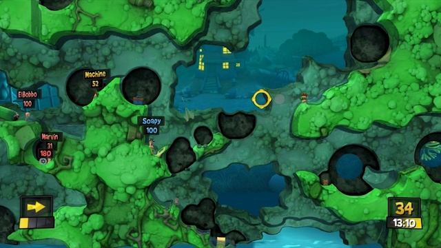 Plebs Playin' Worms Revolution - Game 5 (4P Deathmatch)