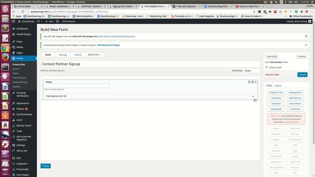 How to create a form using Formidable Forms plugin for wordpress смотреть онлайн