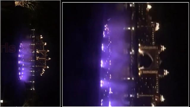 Dancing fountains of Palm Jumeirah in the Dubai смотреть онлайн