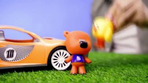 Ми-ми-мишки гонки на машине. Новая серия. Мультик для детей