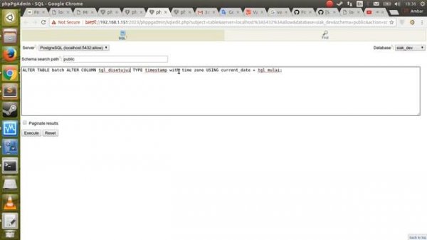 How to solve postgresql ERROR: cannot cast type time without timezone to date