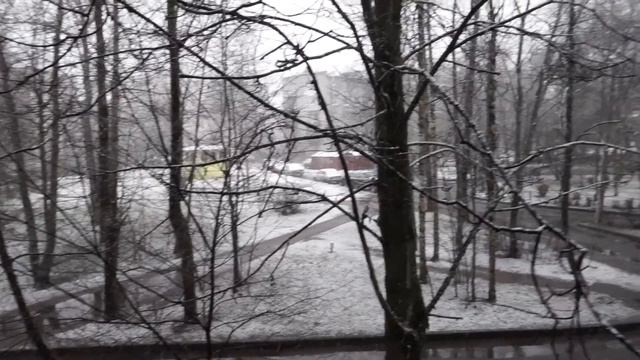 Апрельский снегопад! Снег в апреле! Пушкин. Snow in April смотреть онлайн