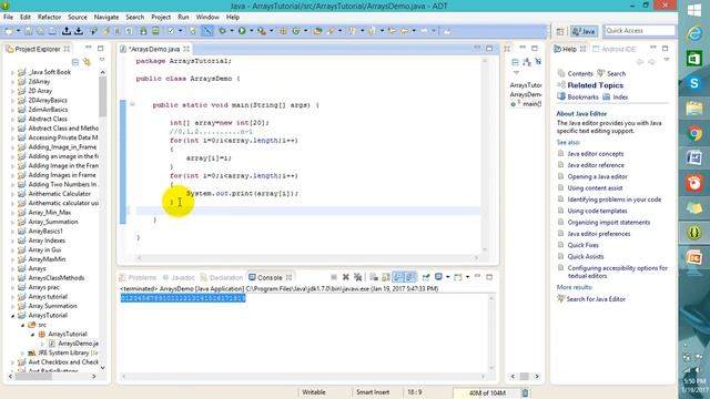 Java One dimensional Array, Maximum, Minimum and summation in arrays смотреть онлайн