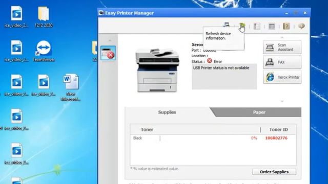 Reset Xerox WorkCentre 3025 3215 3225 3315 3325 B205 B215