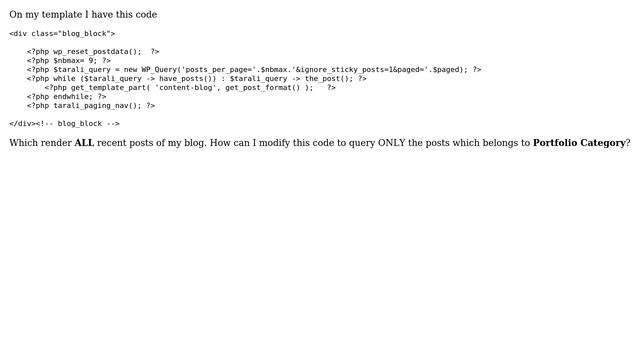 Wordpress: Wordpress query portfolio posts смотреть онлайн