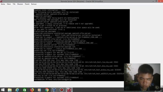 Tutorial Konfigurasi Remote Server SSH, Pada Oracle VirtualBox. смотреть онлайн