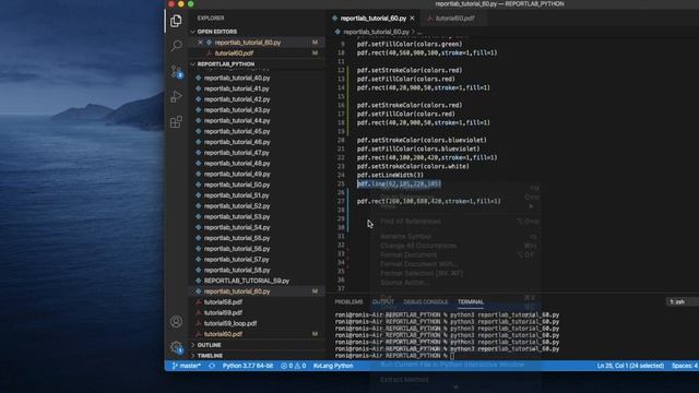 REPORTLAB|REPORTLAB PYTHON TUTORIAL|How To Create Custom Pdf Template Using Reportlab Python|PART:6 смотреть онлайн