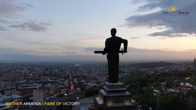Yerevan, the Park of Victory. Ереван, Парк Победы. смотреть онлайн